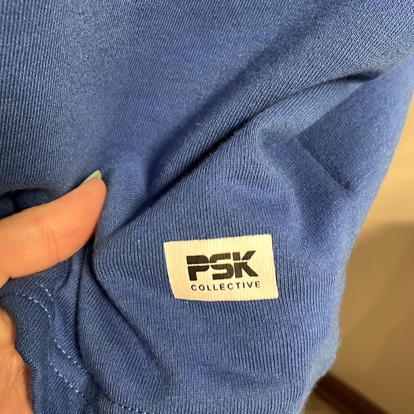 PSK COLLECTIVE women’s French Terry sleeveless sweatshirt T activewear blue XXL - Picture 5 of 13